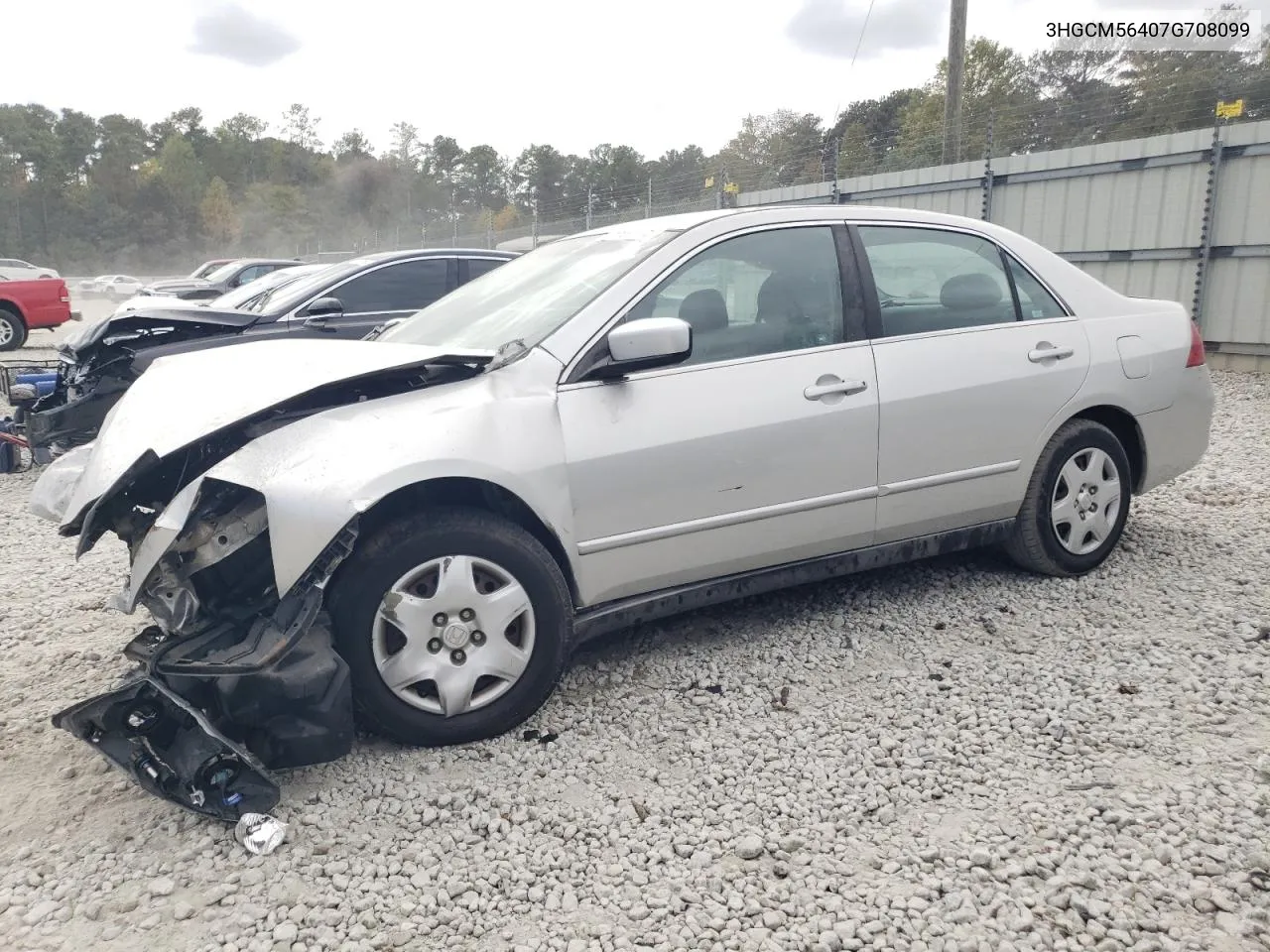 2007 Honda Accord Lx VIN: 3HGCM56407G708099 Lot: 78536364