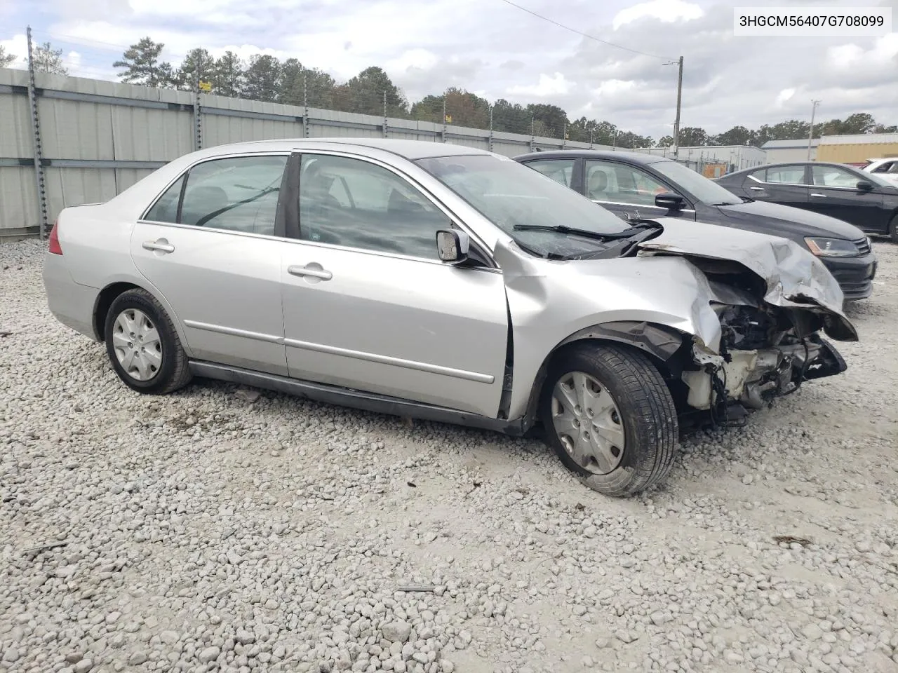 2007 Honda Accord Lx VIN: 3HGCM56407G708099 Lot: 78536364