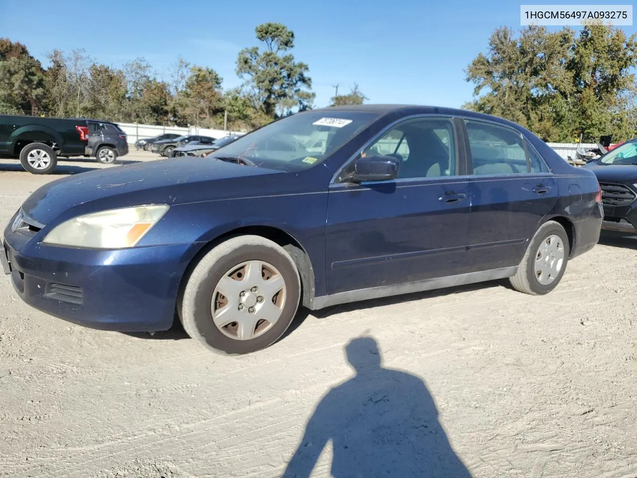 2007 Honda Accord Lx VIN: 1HGCM56497A093275 Lot: 78706014