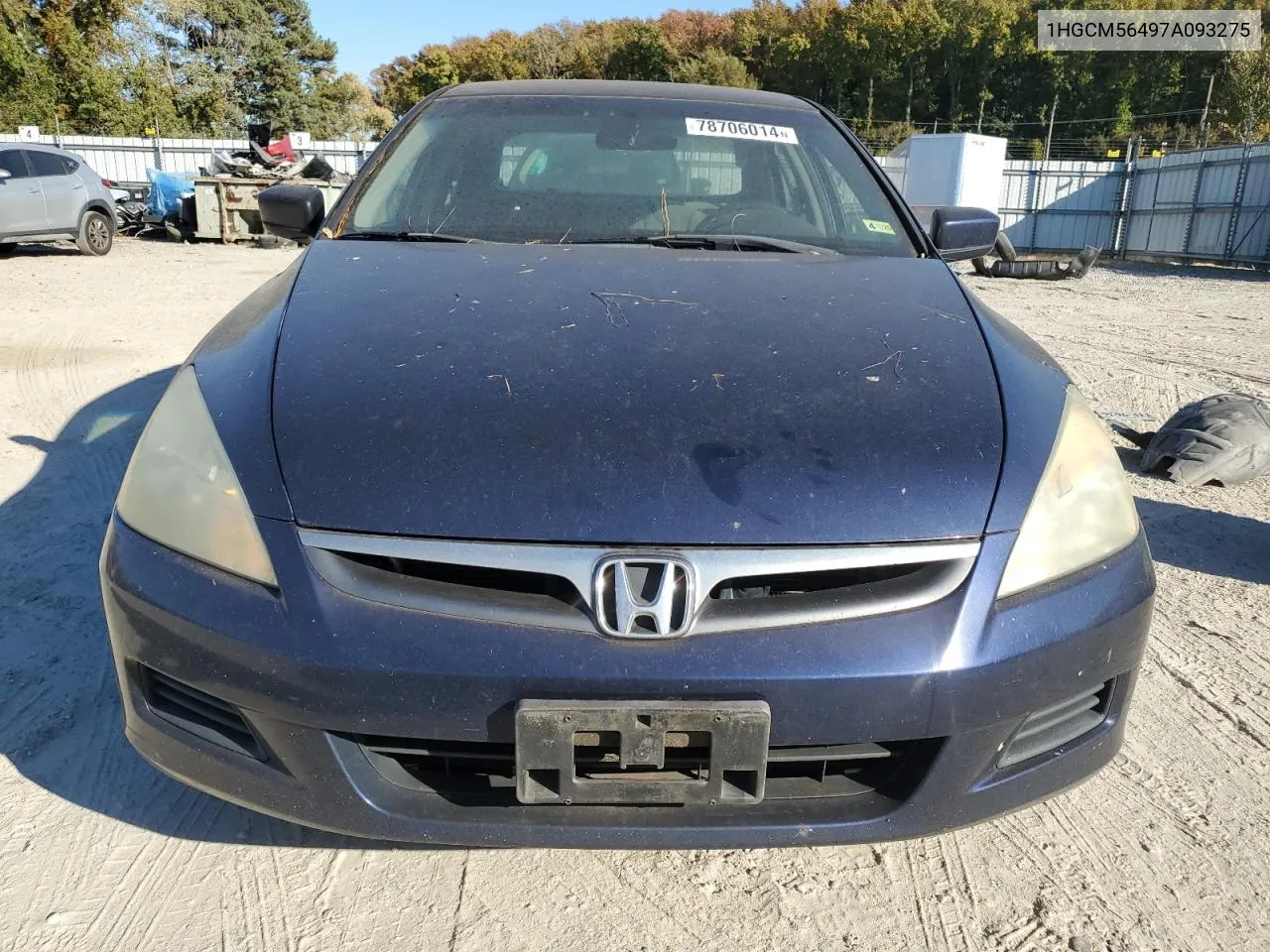 2007 Honda Accord Lx VIN: 1HGCM56497A093275 Lot: 78706014