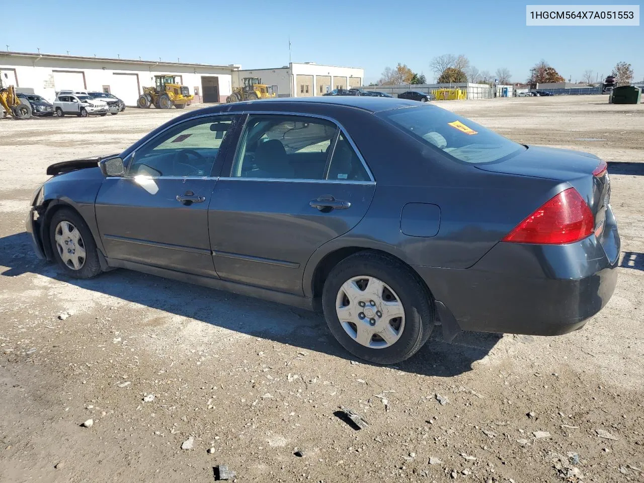 2007 Honda Accord Lx VIN: 1HGCM564X7A051553 Lot: 78743184