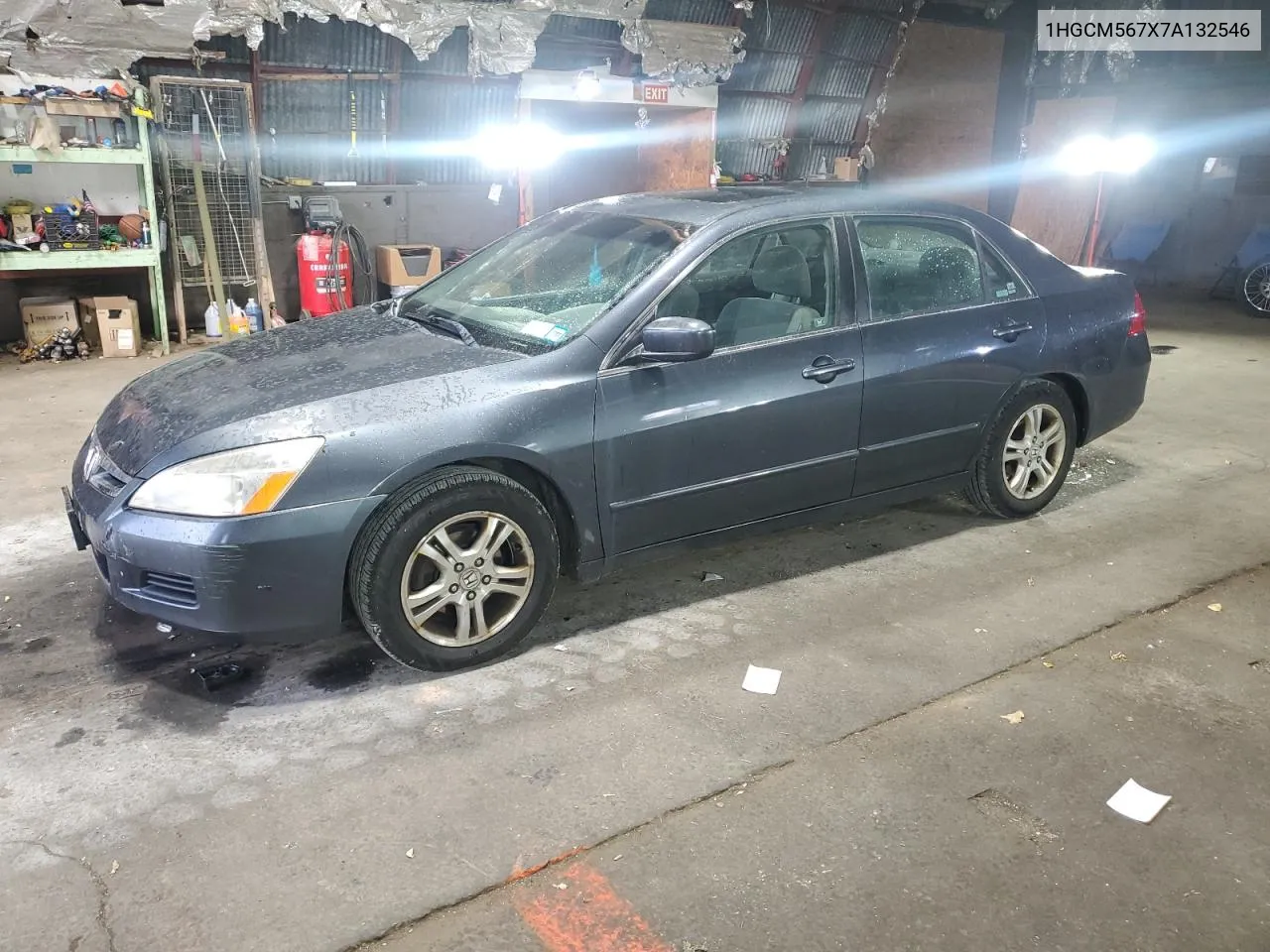 2007 Honda Accord Ex VIN: 1HGCM567X7A132546 Lot: 78890014