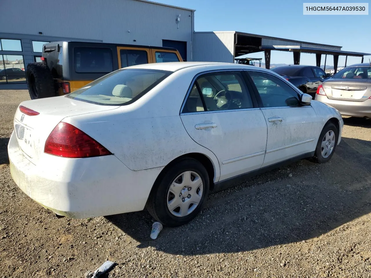 2007 Honda Accord Lx VIN: 1HGCM56447A039530 Lot: 78952364