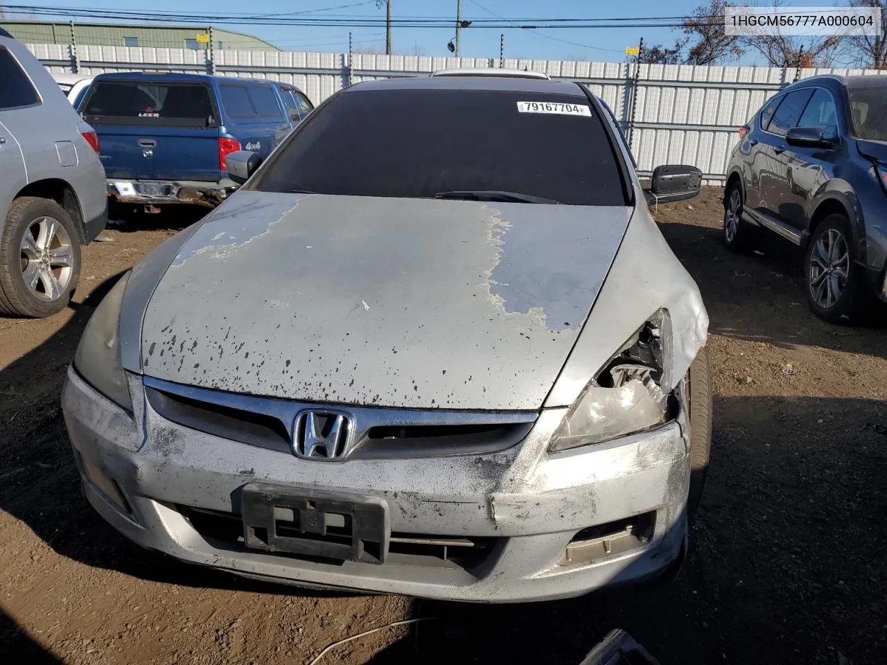 2007 Honda Accord Ex VIN: 1HGCM56777A000604 Lot: 79167704