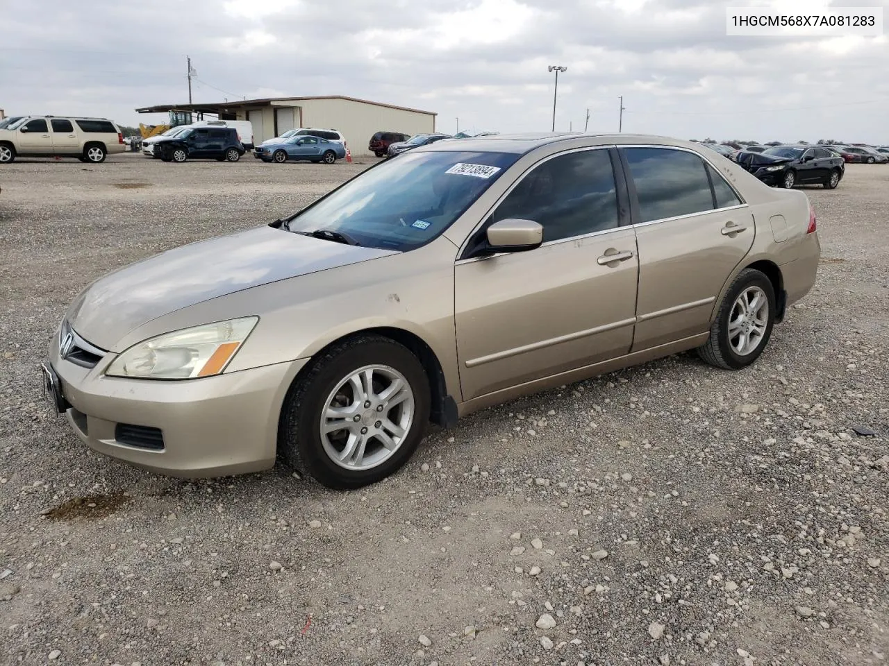 2007 Honda Accord Ex VIN: 1HGCM568X7A081283 Lot: 79213894