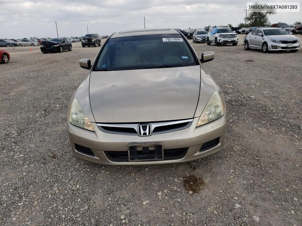 2007 Honda Accord Ex VIN: 1HGCM568X7A081283 Lot: 79213894