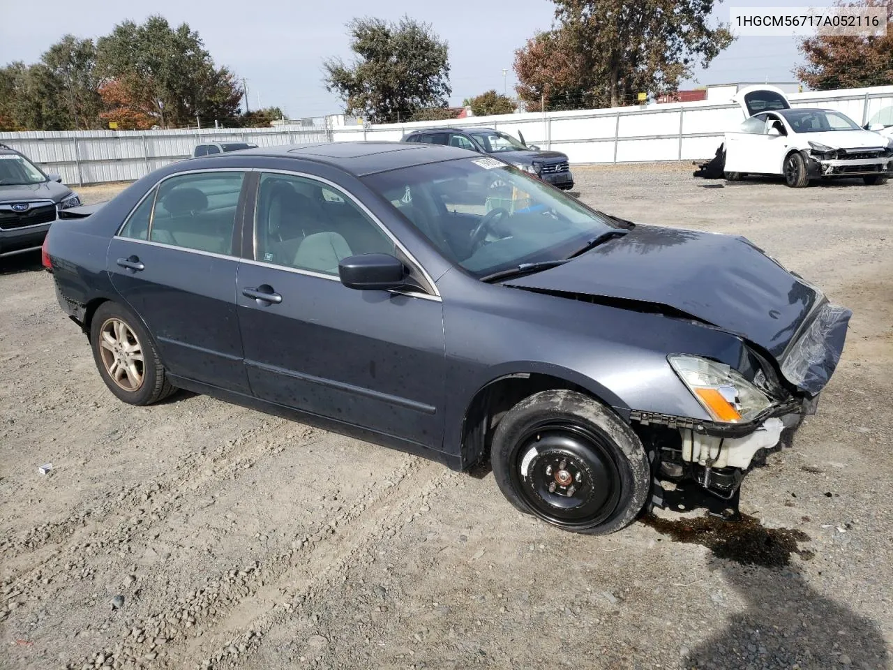 2007 Honda Accord Ex VIN: 1HGCM56717A052116 Lot: 79456704