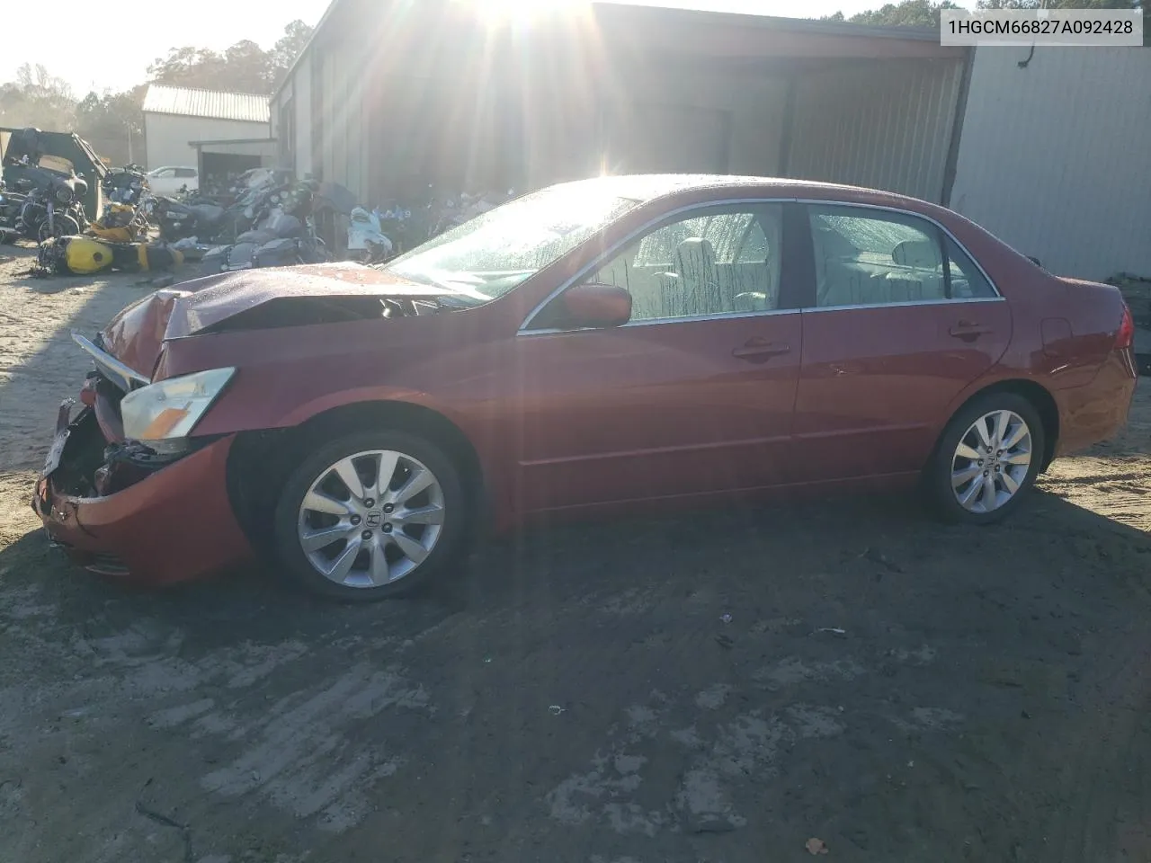 2007 Honda Accord Ex VIN: 1HGCM66827A092428 Lot: 79478064