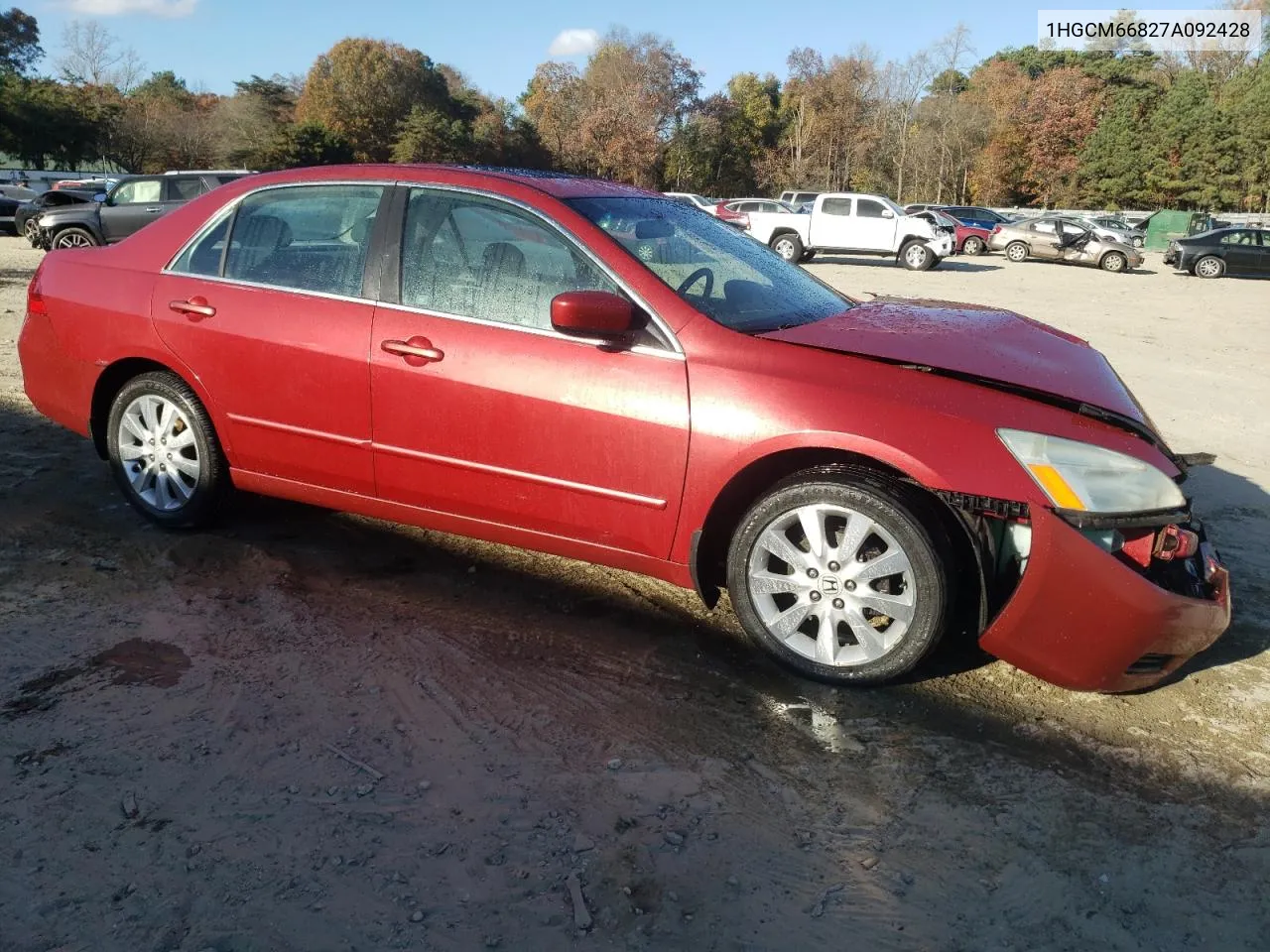 2007 Honda Accord Ex VIN: 1HGCM66827A092428 Lot: 79478064