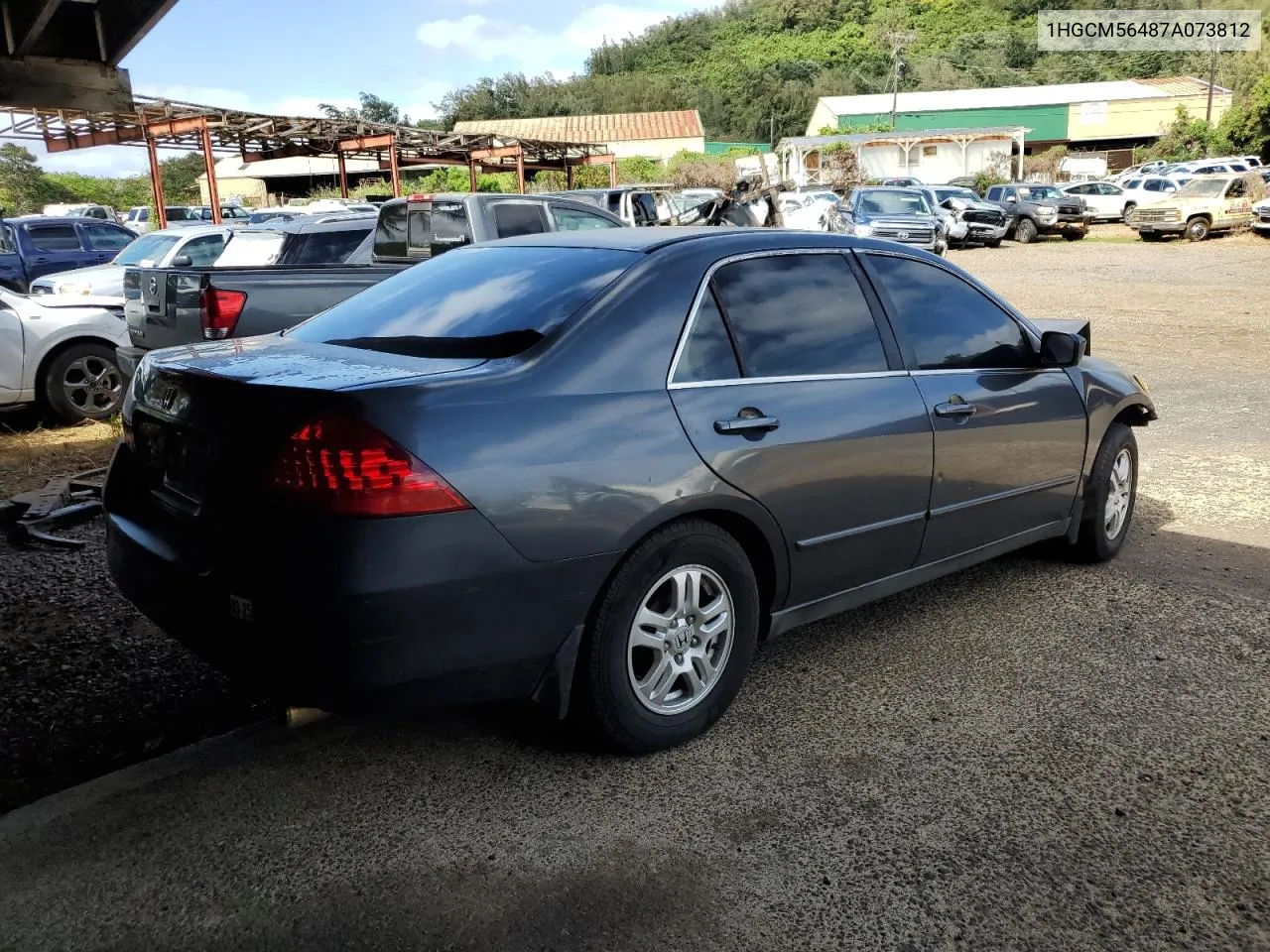 2007 Honda Accord Lx VIN: 1HGCM56487A073812 Lot: 79714054