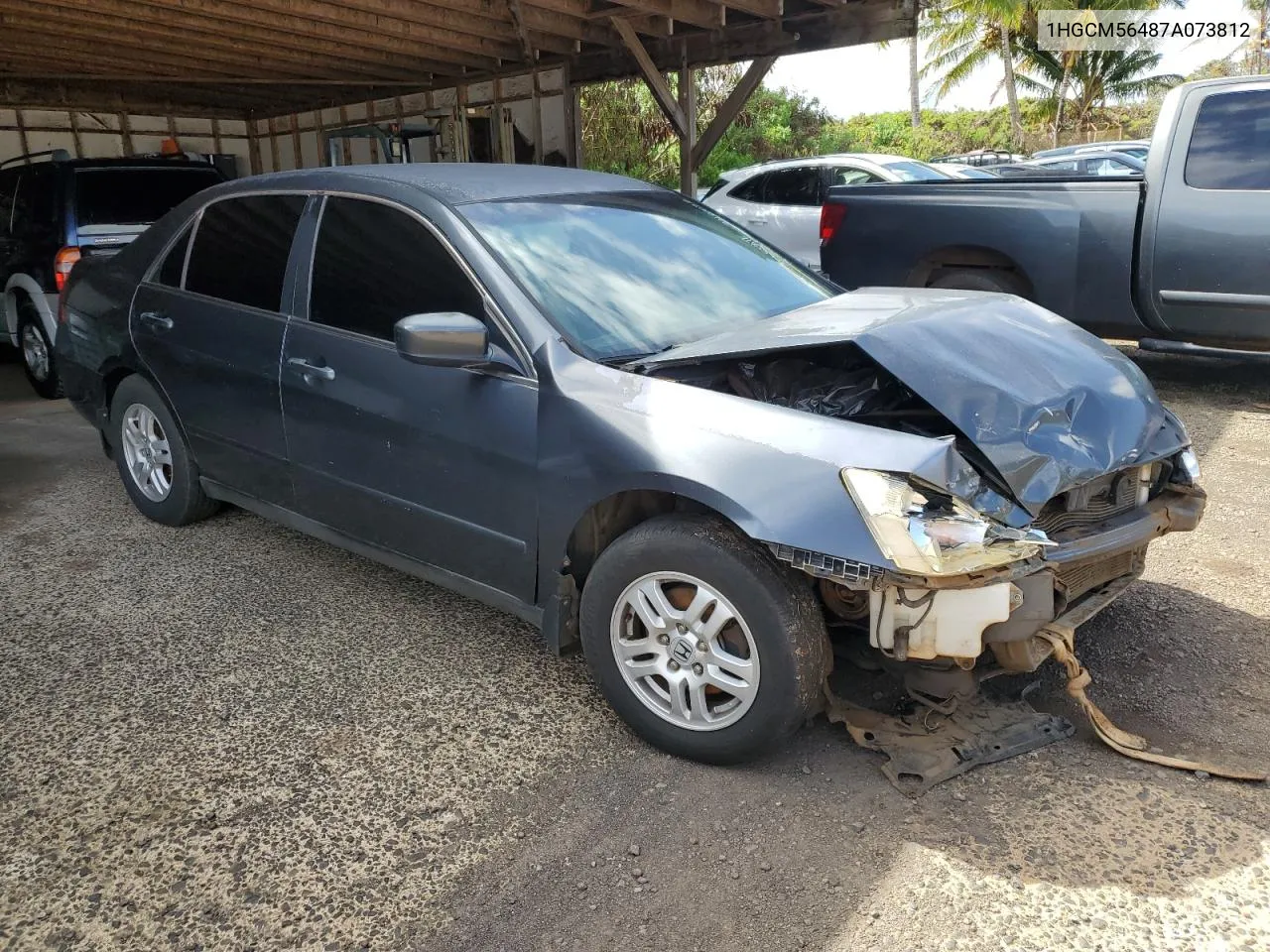 2007 Honda Accord Lx VIN: 1HGCM56487A073812 Lot: 79714054