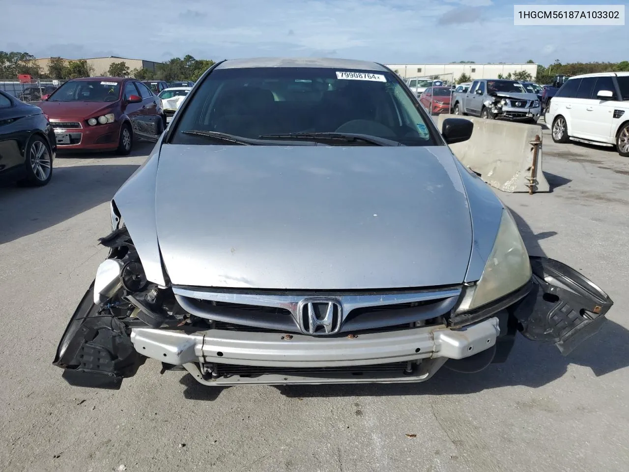 2007 Honda Accord Value VIN: 1HGCM56187A103302 Lot: 79908764