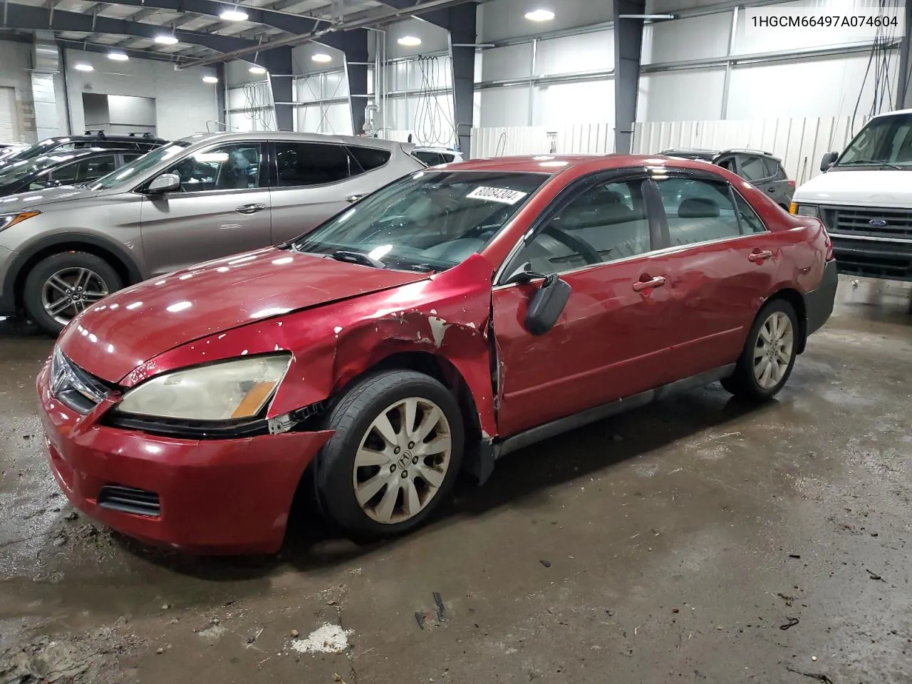 2007 Honda Accord Se VIN: 1HGCM66497A074604 Lot: 80084304