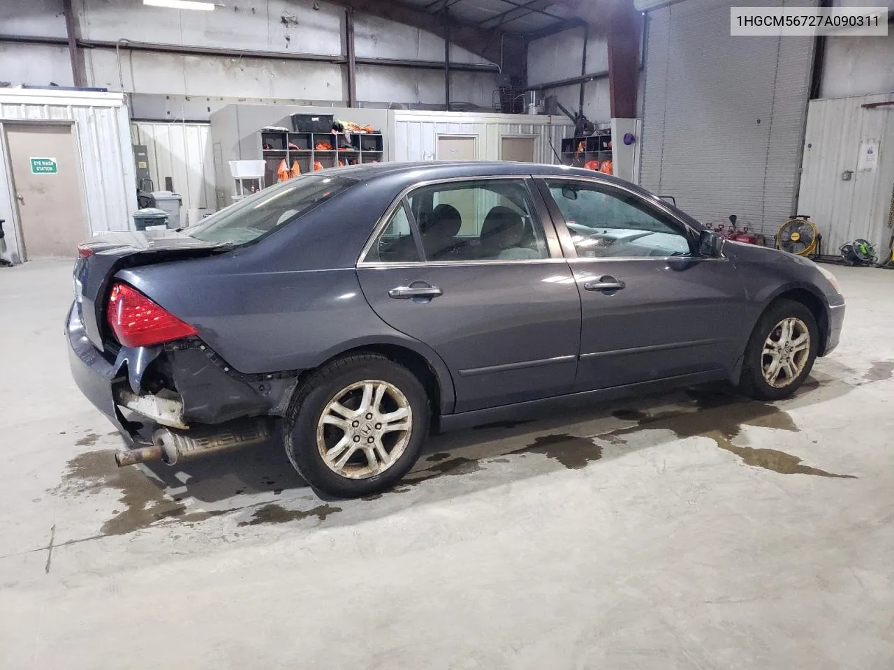 2007 Honda Accord Ex VIN: 1HGCM56727A090311 Lot: 80538544