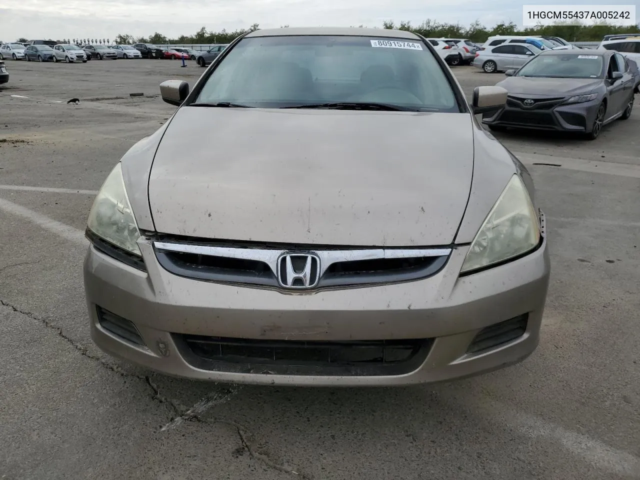 2007 Honda Accord Lx VIN: 1HGCM55437A005242 Lot: 80915744