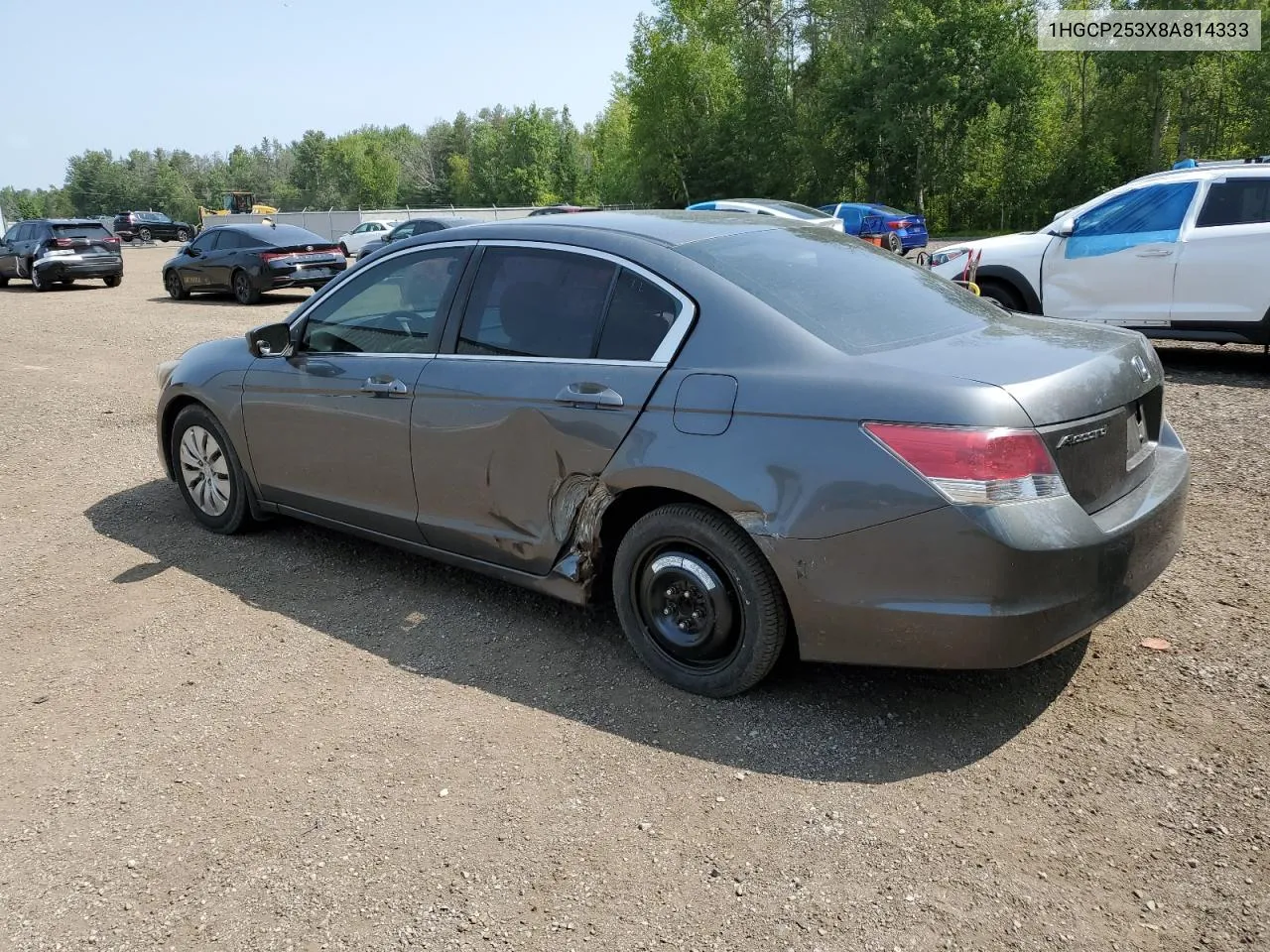 2008 Honda Accord Lx VIN: 1HGCP253X8A814333 Lot: 64273544