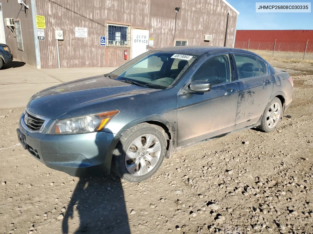 2008 Honda Accord Exl VIN: JHMCP26808C030335 Lot: 65201804