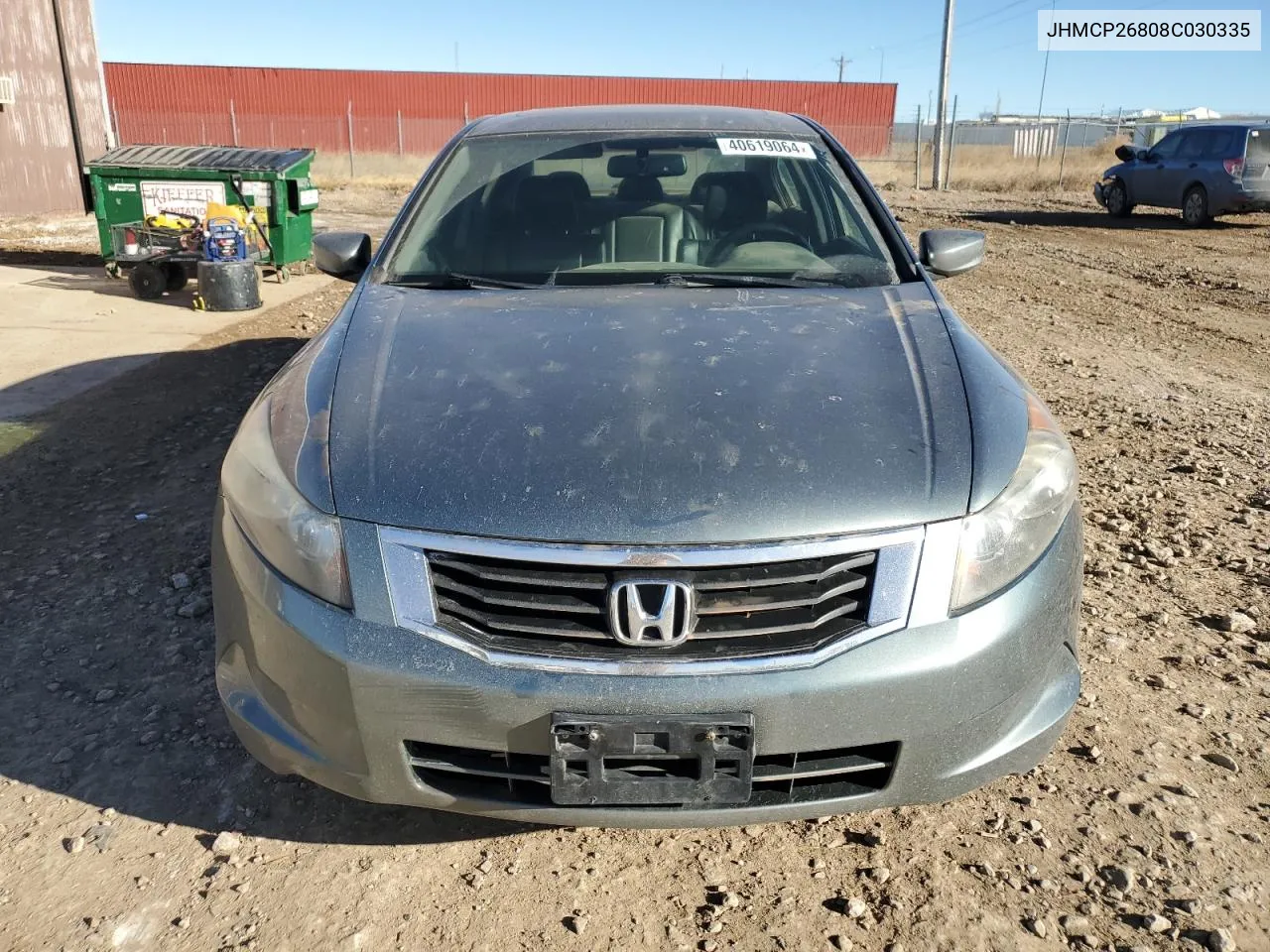 2008 Honda Accord Exl VIN: JHMCP26808C030335 Lot: 65201804