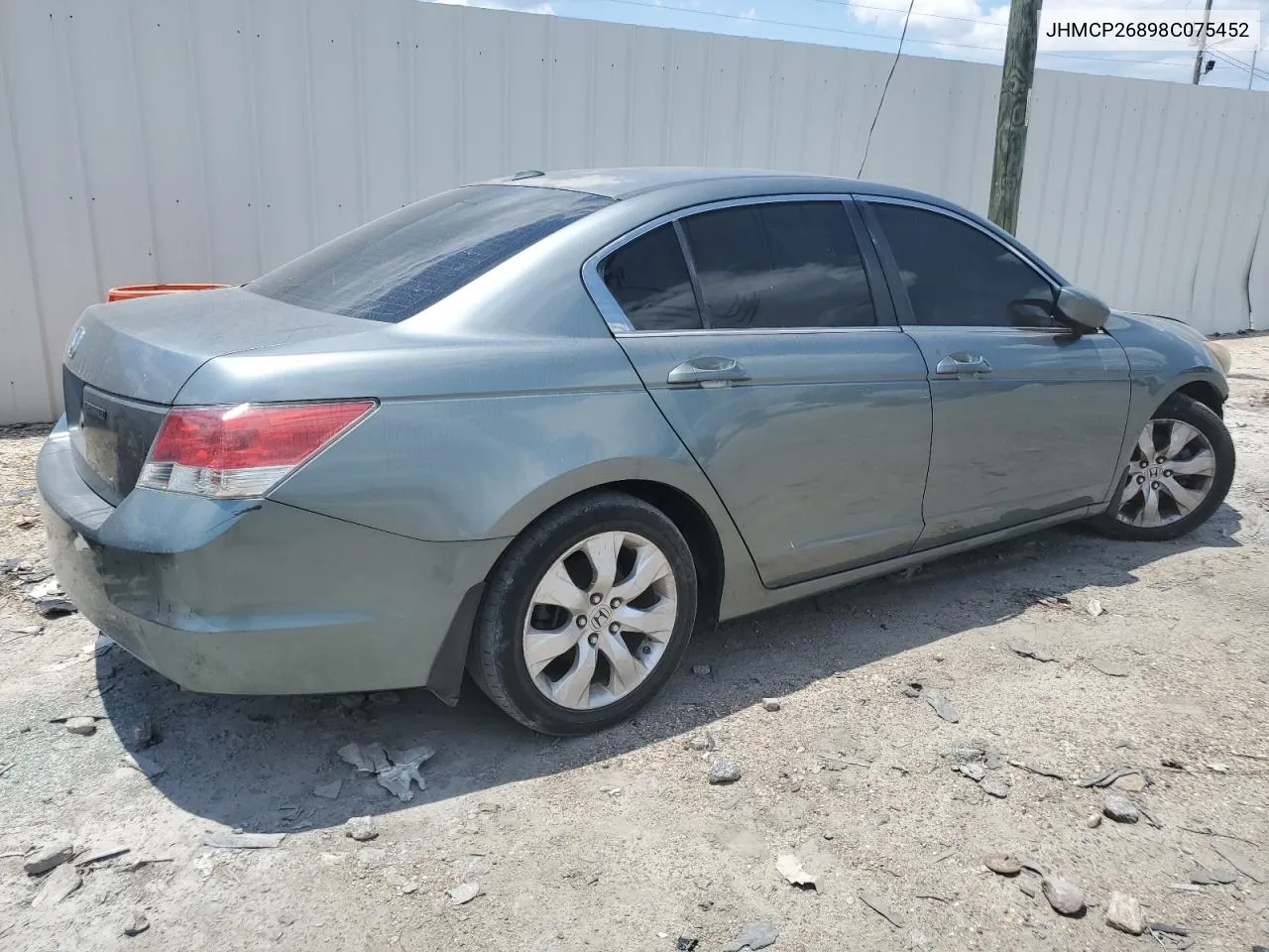 2008 Honda Accord Exl VIN: JHMCP26898C075452 Lot: 66956284