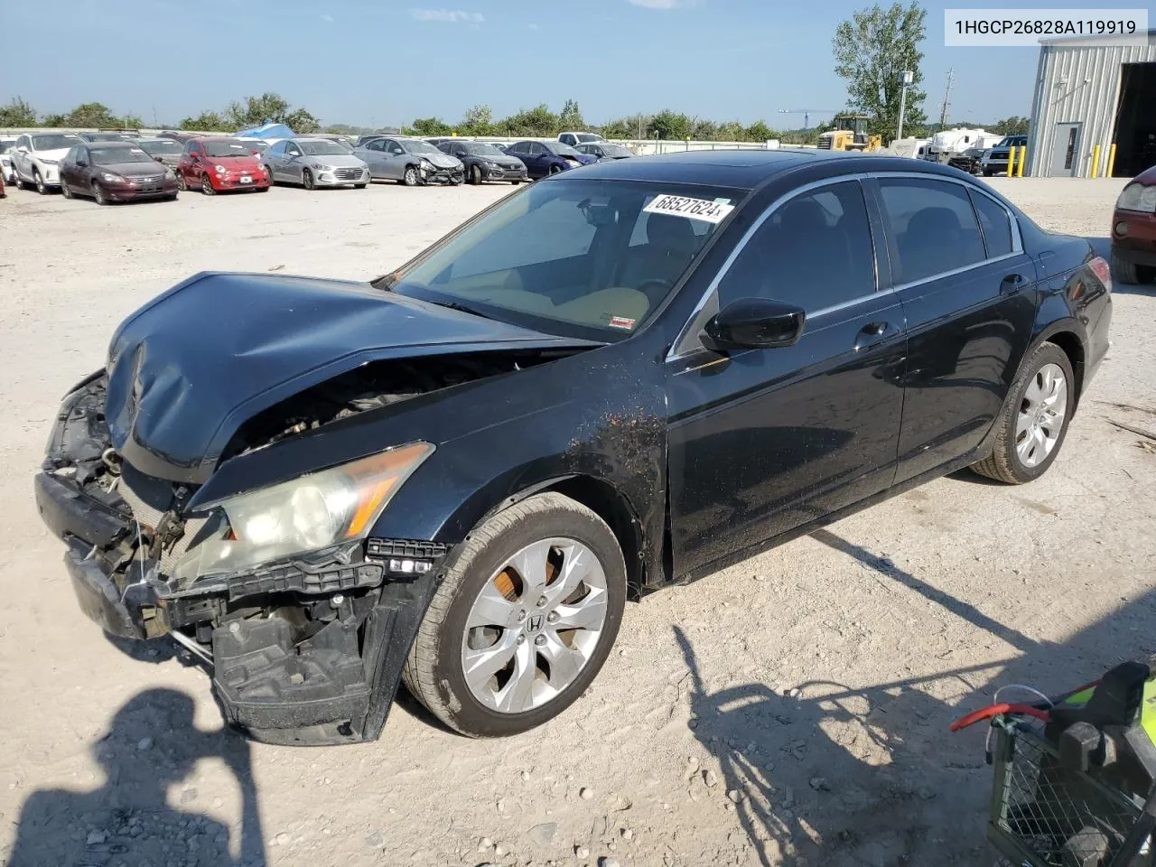 2008 Honda Accord Exl VIN: 1HGCP26828A119919 Lot: 68527624