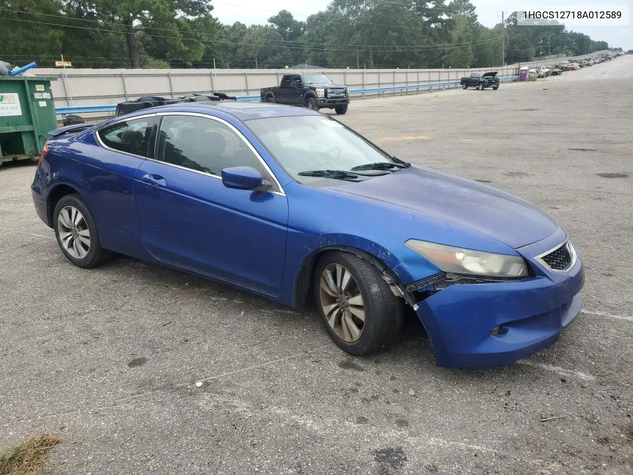 2008 Honda Accord Ex VIN: 1HGCS12718A012589 Lot: 69756554