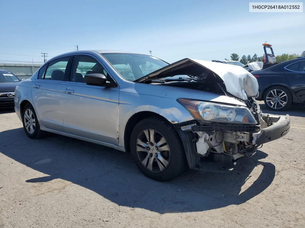 2008 Honda Accord Lxp VIN: 1HGCP26418A012552 Lot: 70272524