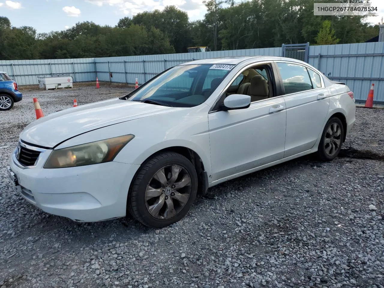 2008 Honda Accord Ex VIN: 1HGCP26778A078534 Lot: 70804174