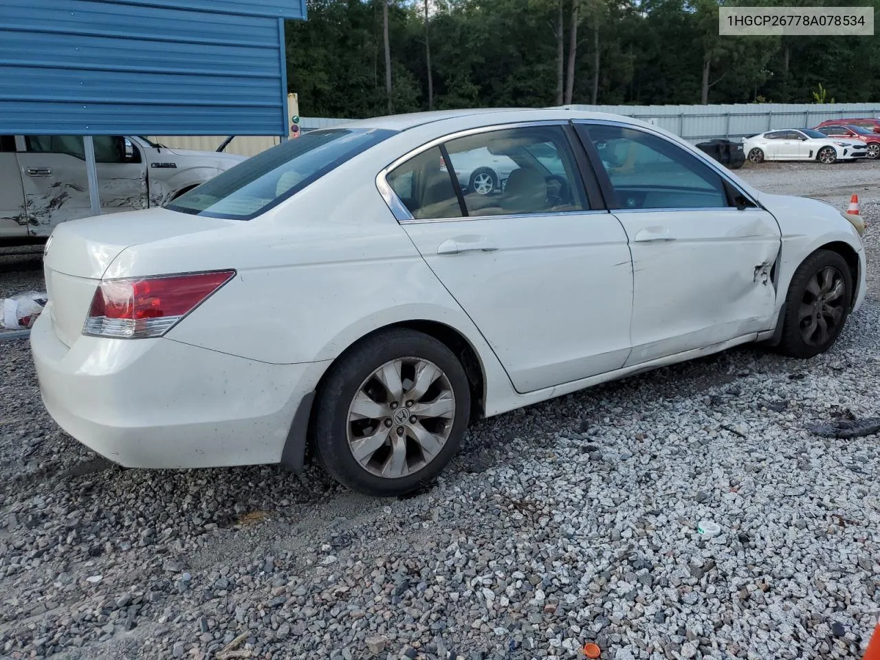 2008 Honda Accord Ex VIN: 1HGCP26778A078534 Lot: 70804174