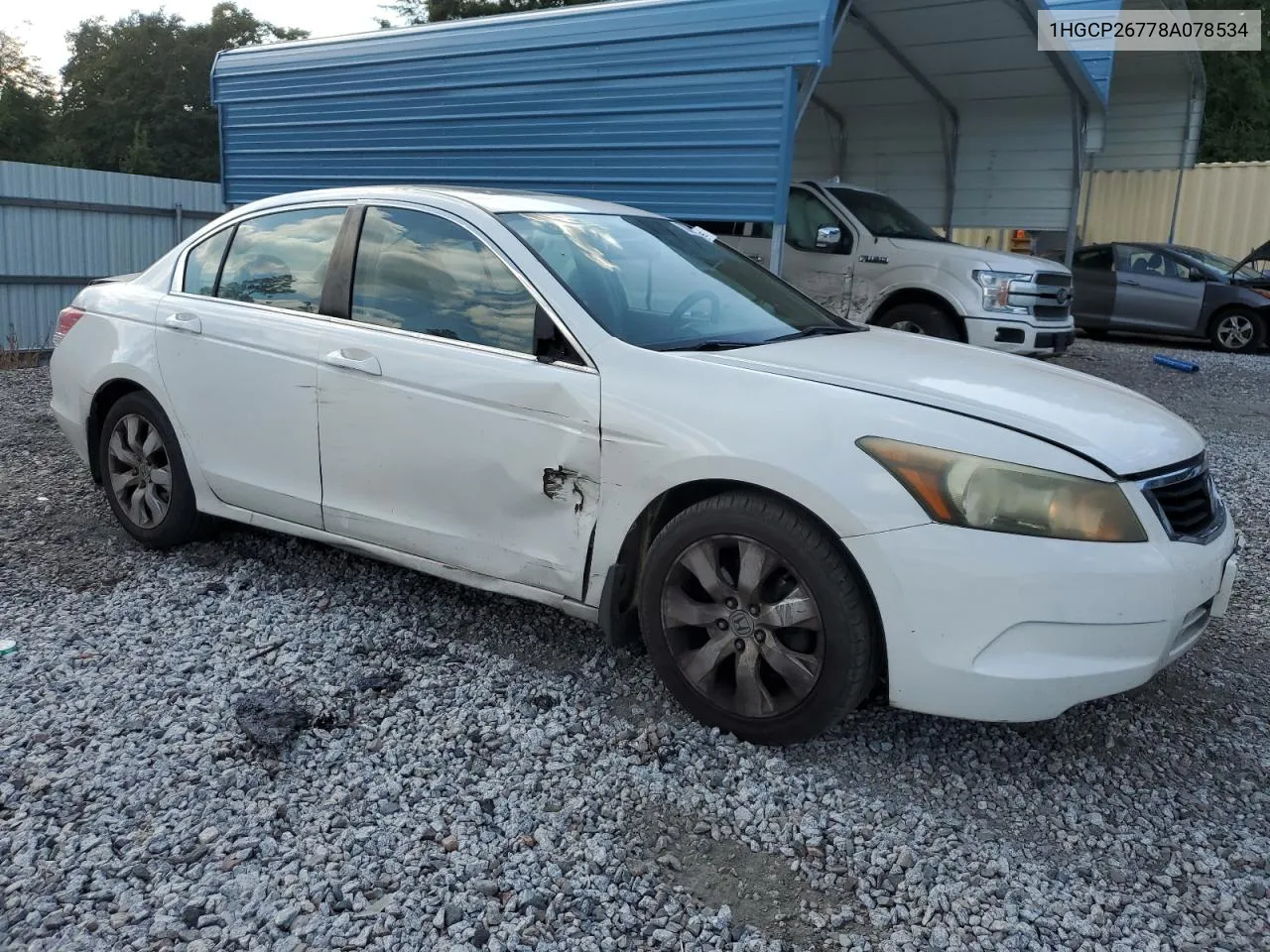 2008 Honda Accord Ex VIN: 1HGCP26778A078534 Lot: 70804174