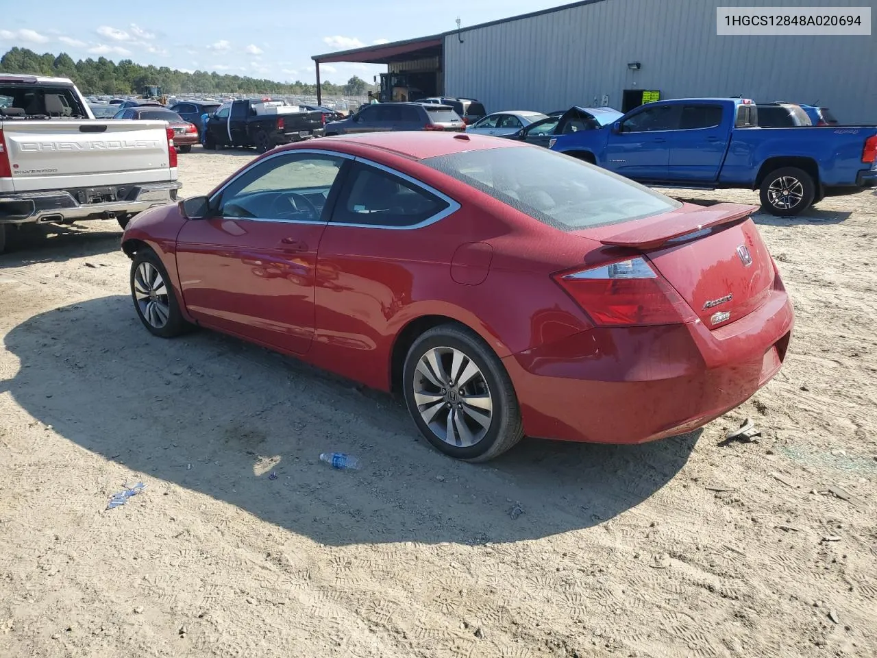 2008 Honda Accord Exl VIN: 1HGCS12848A020694 Lot: 70865074