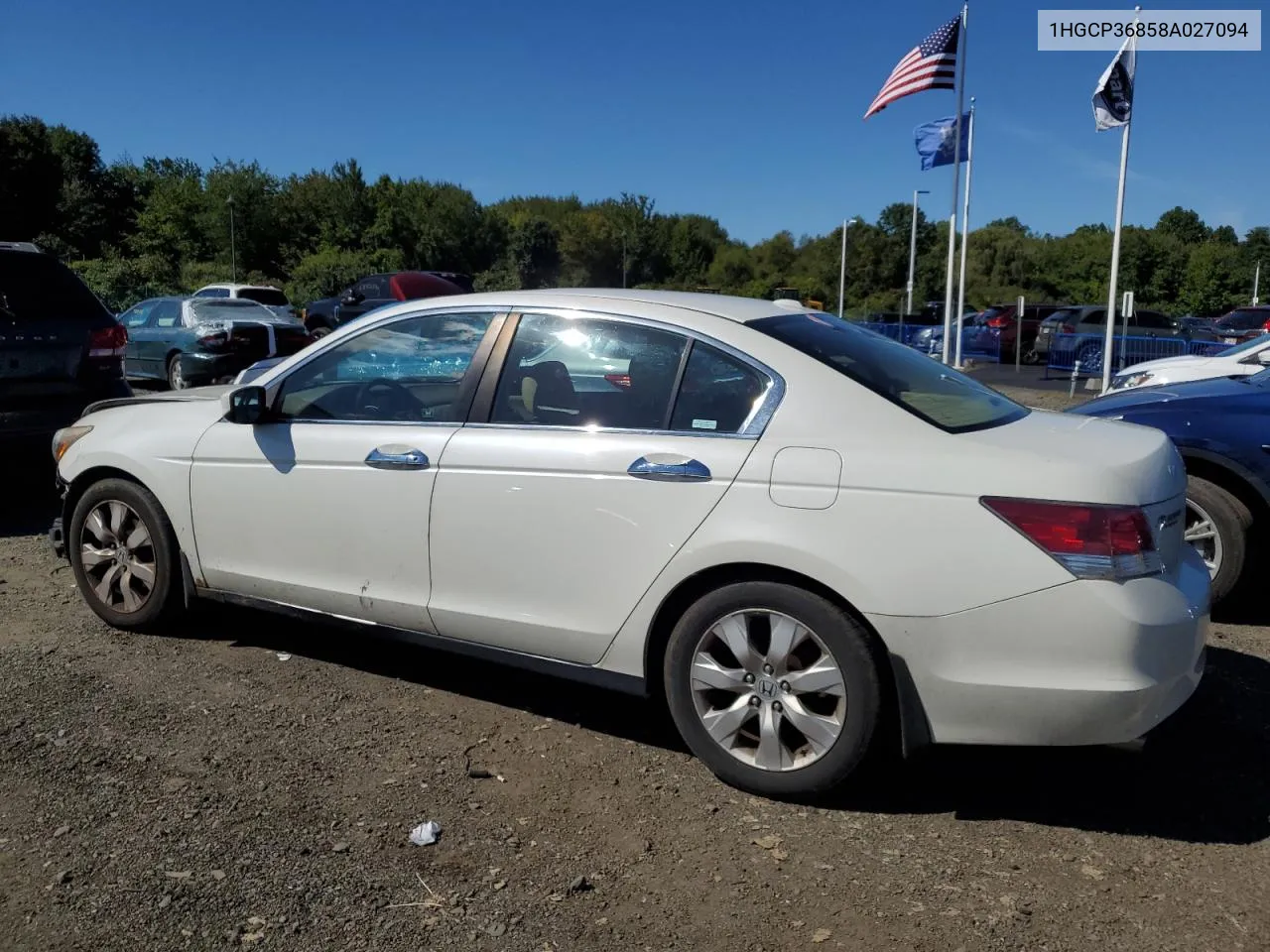 2008 Honda Accord Exl VIN: 1HGCP36858A027094 Lot: 70871464