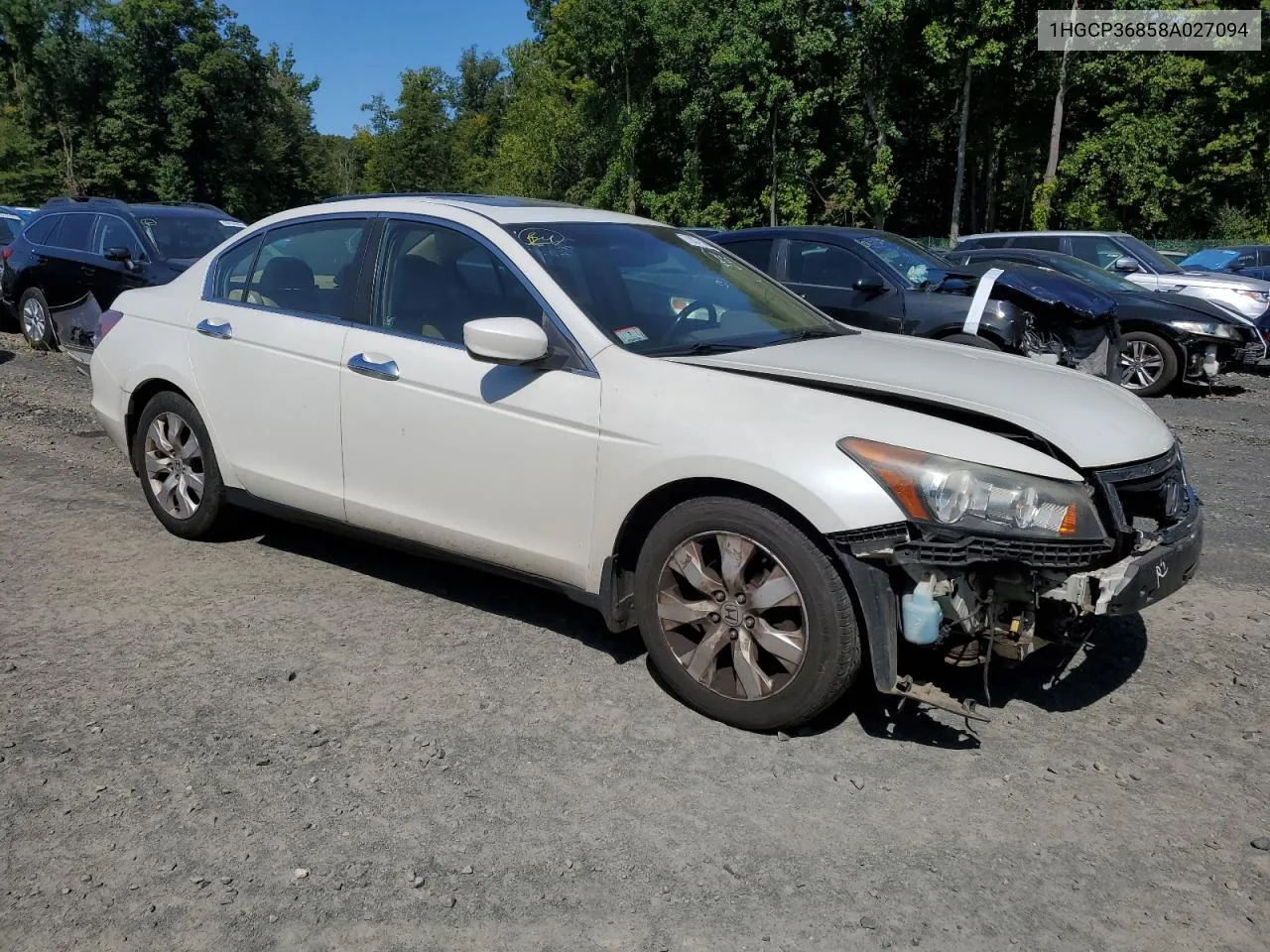 2008 Honda Accord Exl VIN: 1HGCP36858A027094 Lot: 70871464