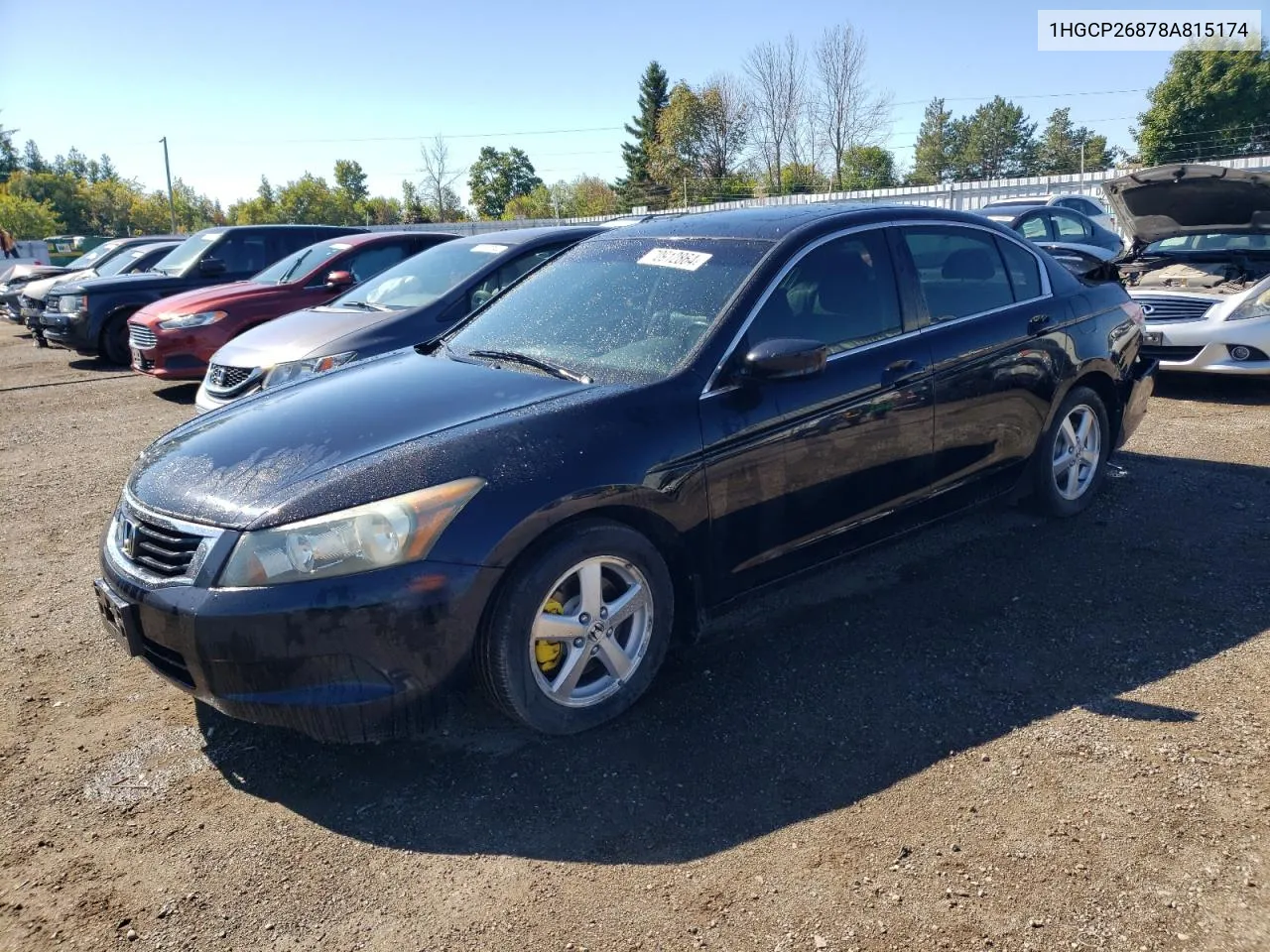 2008 Honda Accord Exl VIN: 1HGCP26878A815174 Lot: 70912864