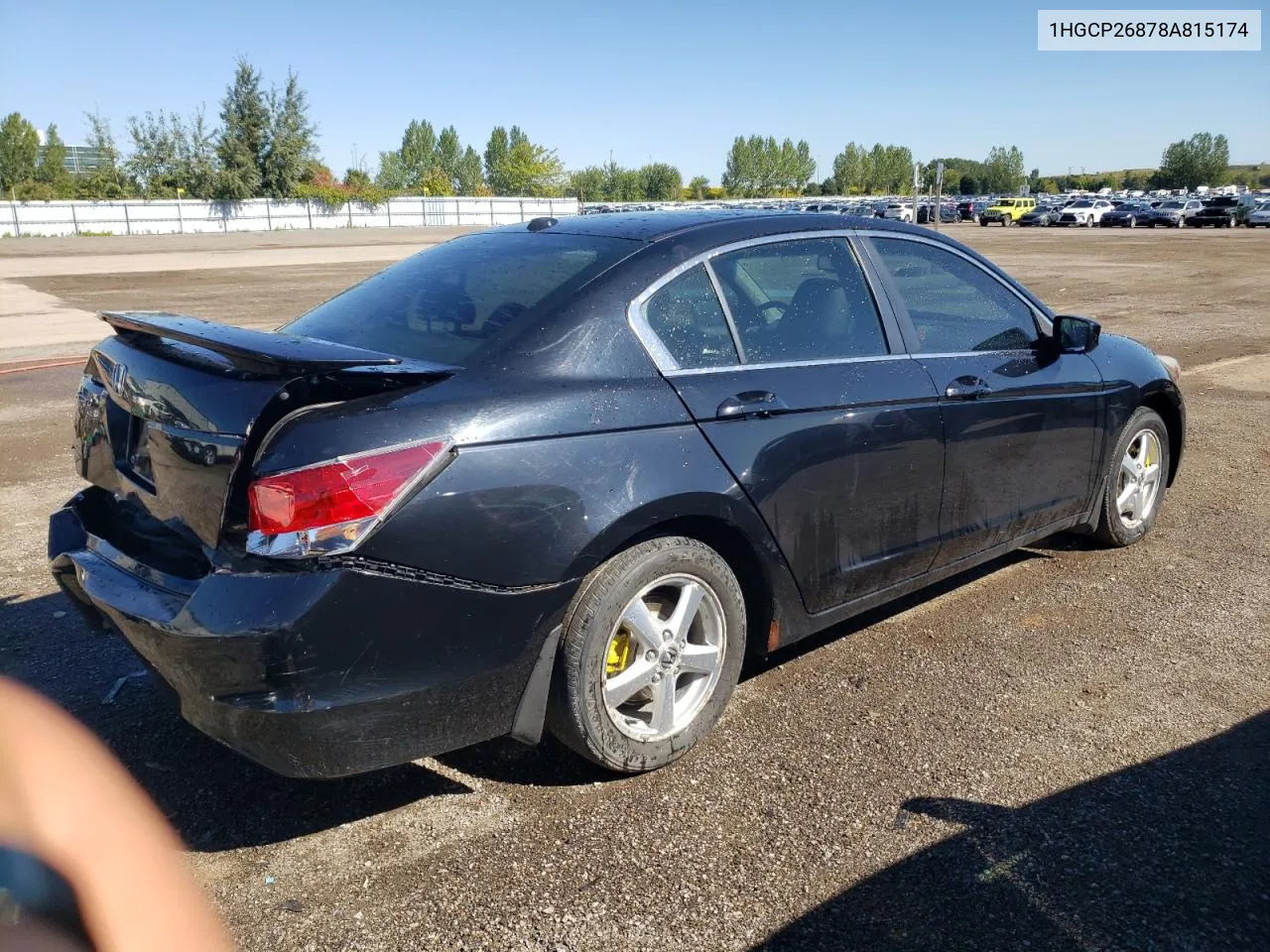 2008 Honda Accord Exl VIN: 1HGCP26878A815174 Lot: 70912864