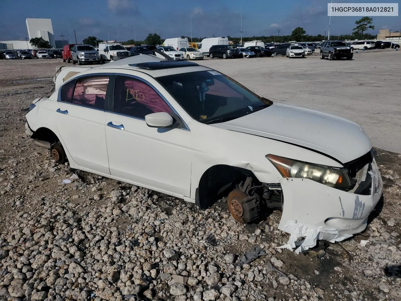 2008 Honda Accord Exl VIN: 1HGCP36818A012821 Lot: 71253764