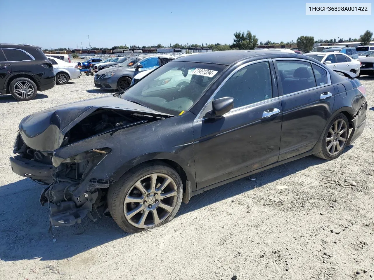 2008 Honda Accord Exl VIN: 1HGCP36898A001422 Lot: 71491394