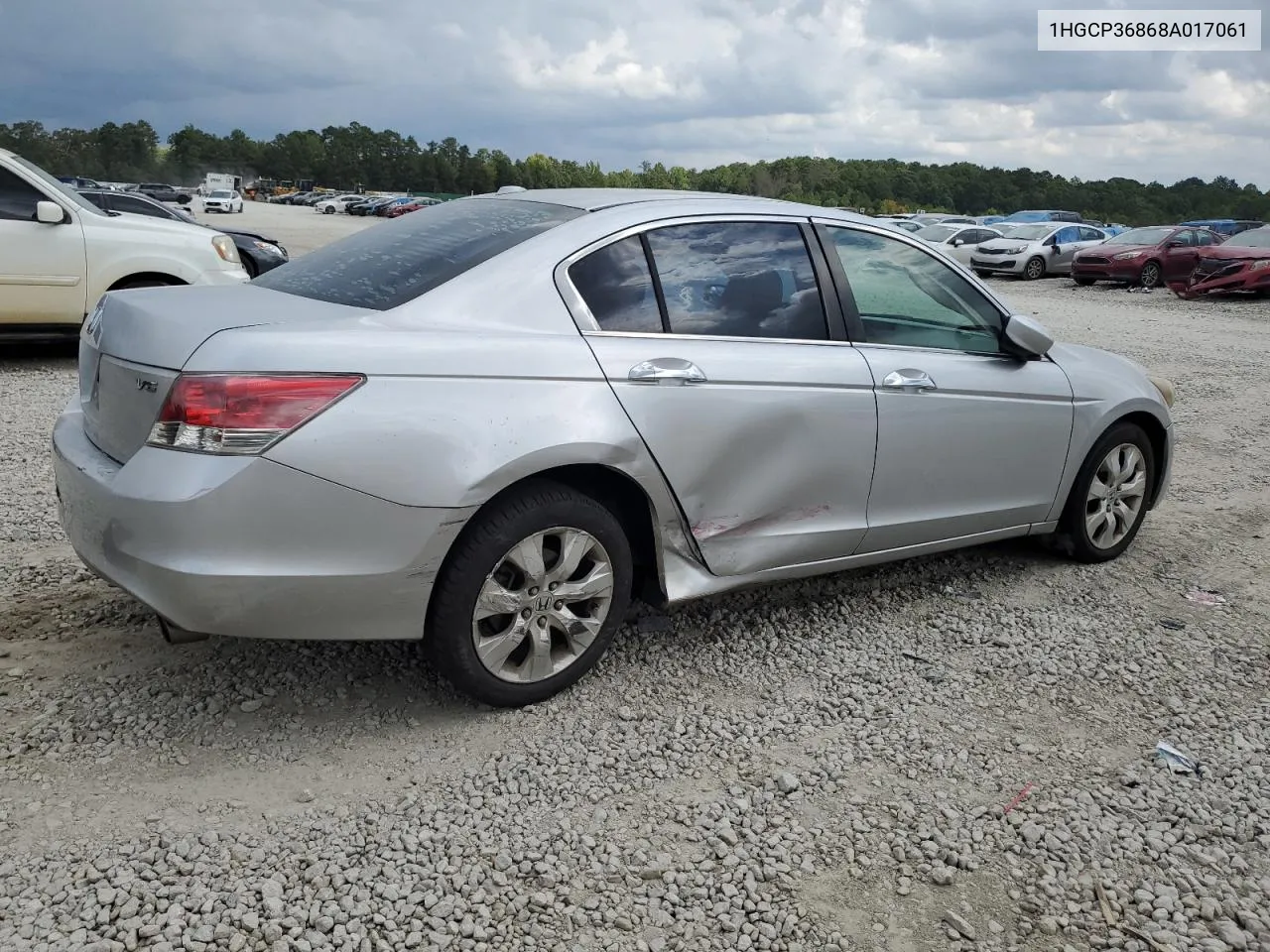 2008 Honda Accord Exl VIN: 1HGCP36868A017061 Lot: 72636164