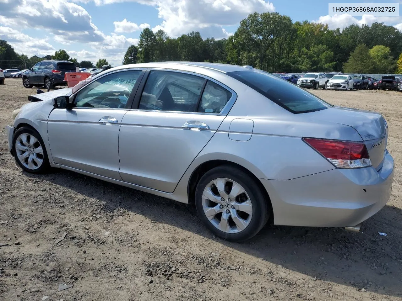 2008 Honda Accord Exl VIN: 1HGCP36868A032725 Lot: 72985674