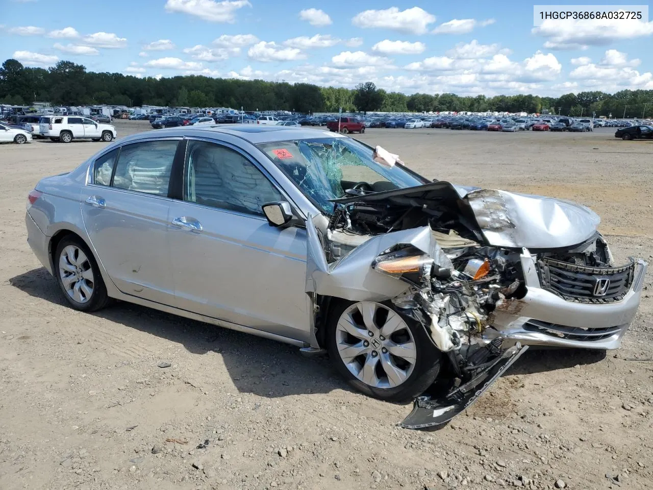 2008 Honda Accord Exl VIN: 1HGCP36868A032725 Lot: 72985674