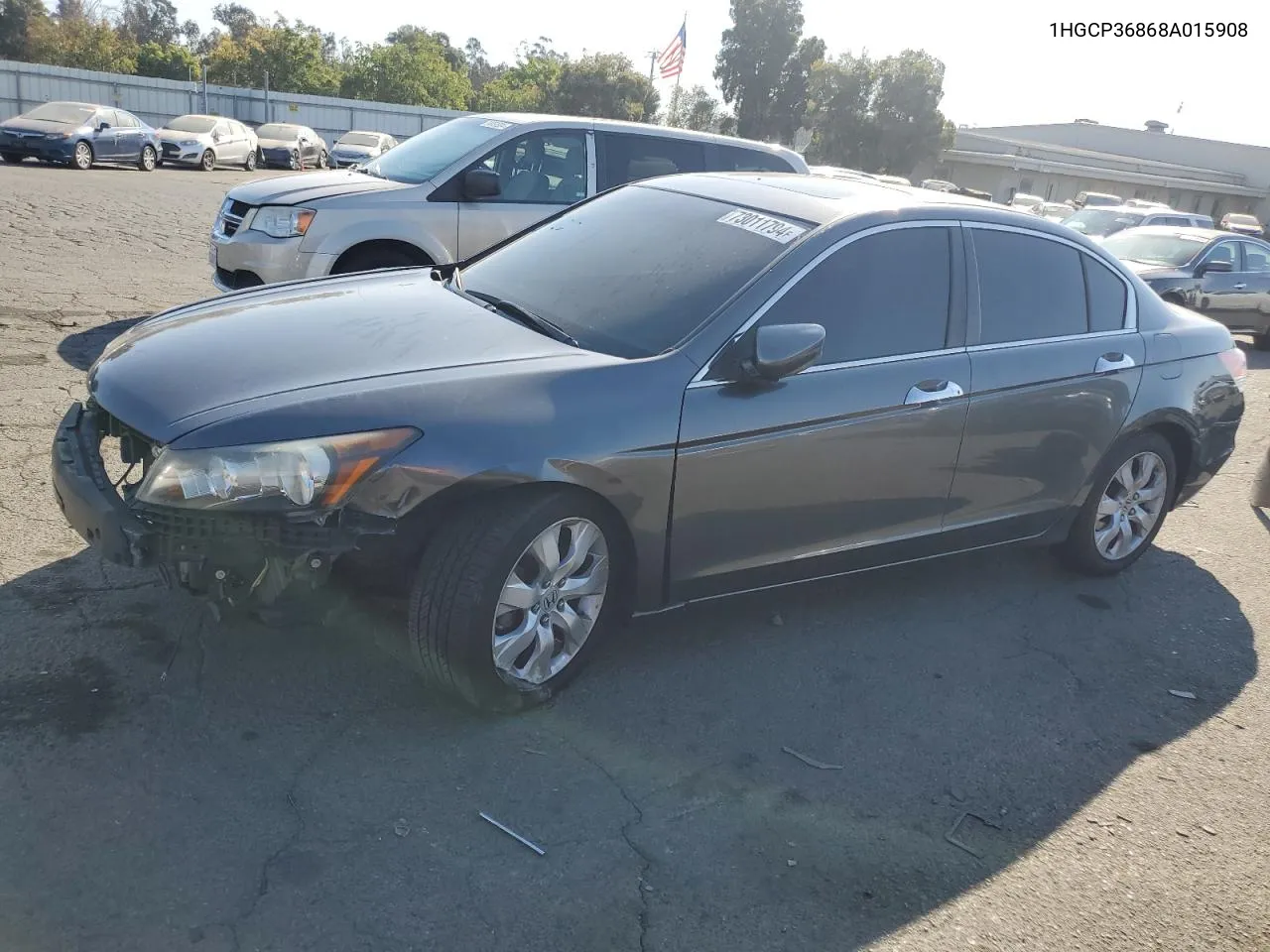 2008 Honda Accord Exl VIN: 1HGCP36868A015908 Lot: 73011794