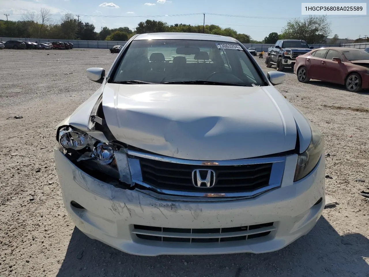 2008 Honda Accord Exl VIN: 1HGCP36808A025589 Lot: 73063204