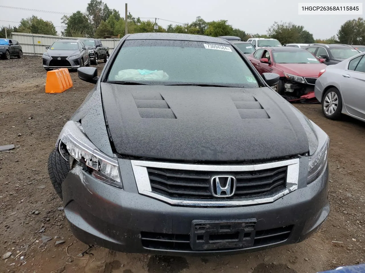 2008 Honda Accord Lx VIN: 1HGCP26368A115845 Lot: 73094584