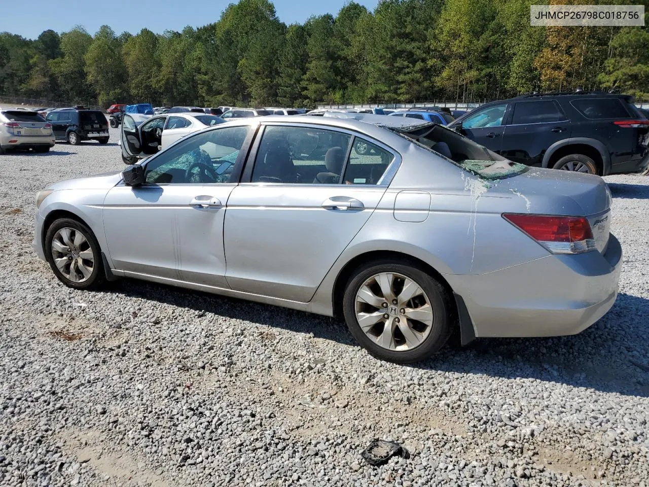 2008 Honda Accord Ex VIN: JHMCP26798C018756 Lot: 73659014