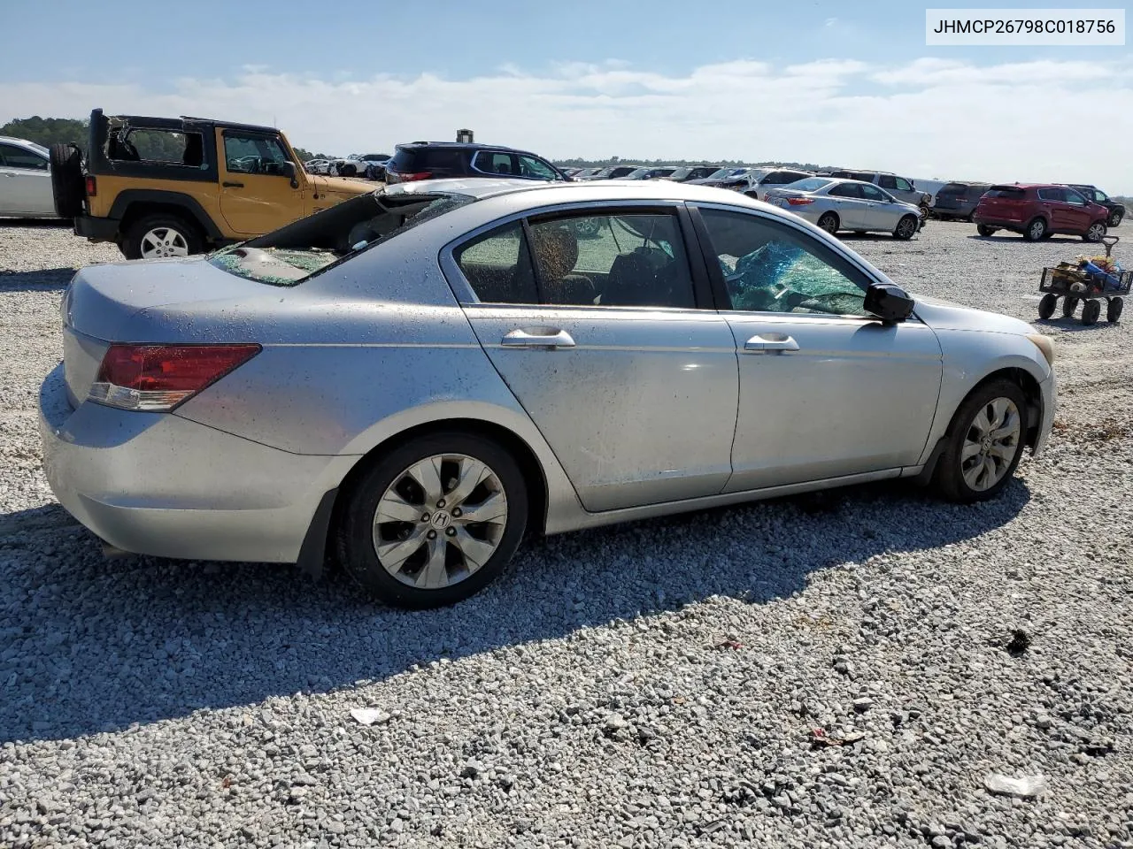 2008 Honda Accord Ex VIN: JHMCP26798C018756 Lot: 73659014