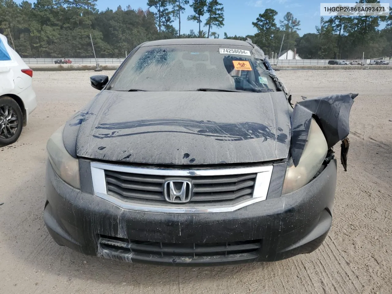 1HGCP26868A093471 2008 Honda Accord Exl