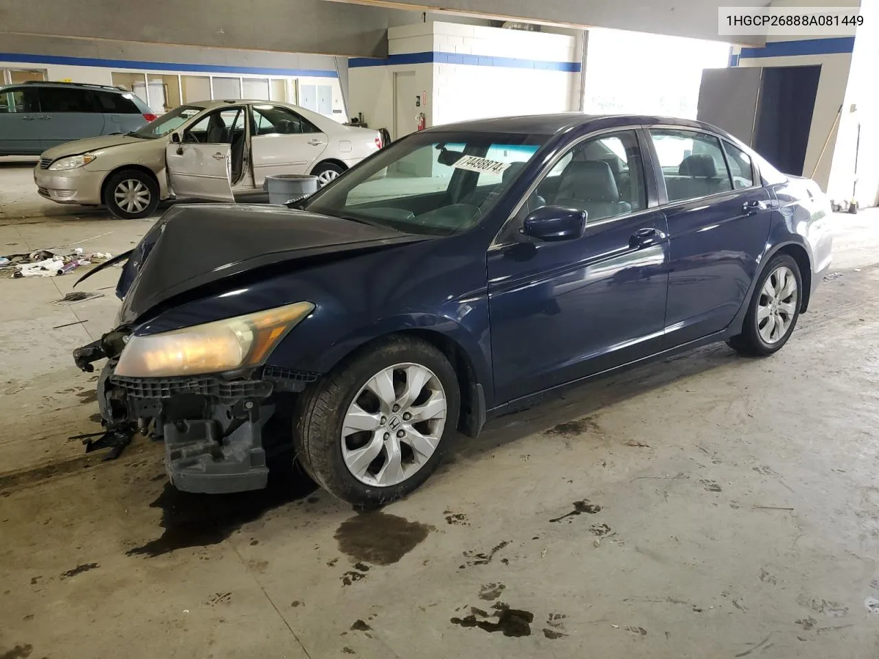 2008 Honda Accord Exl VIN: 1HGCP26888A081449 Lot: 74498874