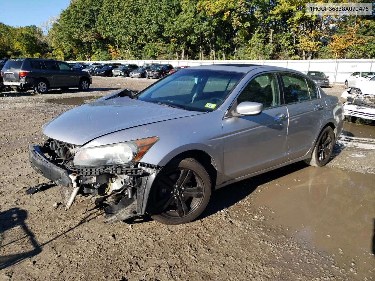 2008 Honda Accord Exl VIN: 1HGCP36838A070476 Lot: 74992414