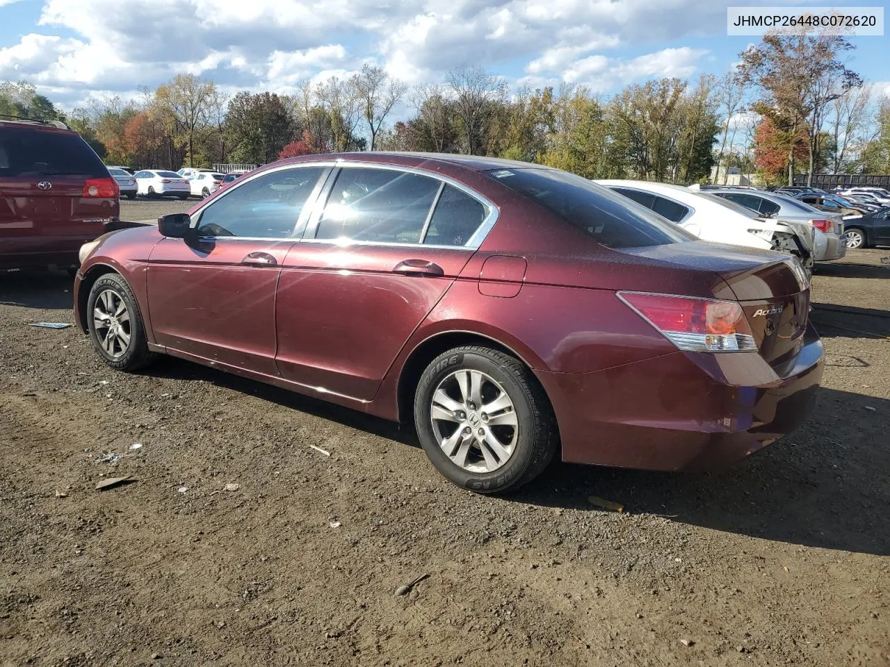 2008 Honda Accord Lxp VIN: JHMCP26448C072620 Lot: 75095374