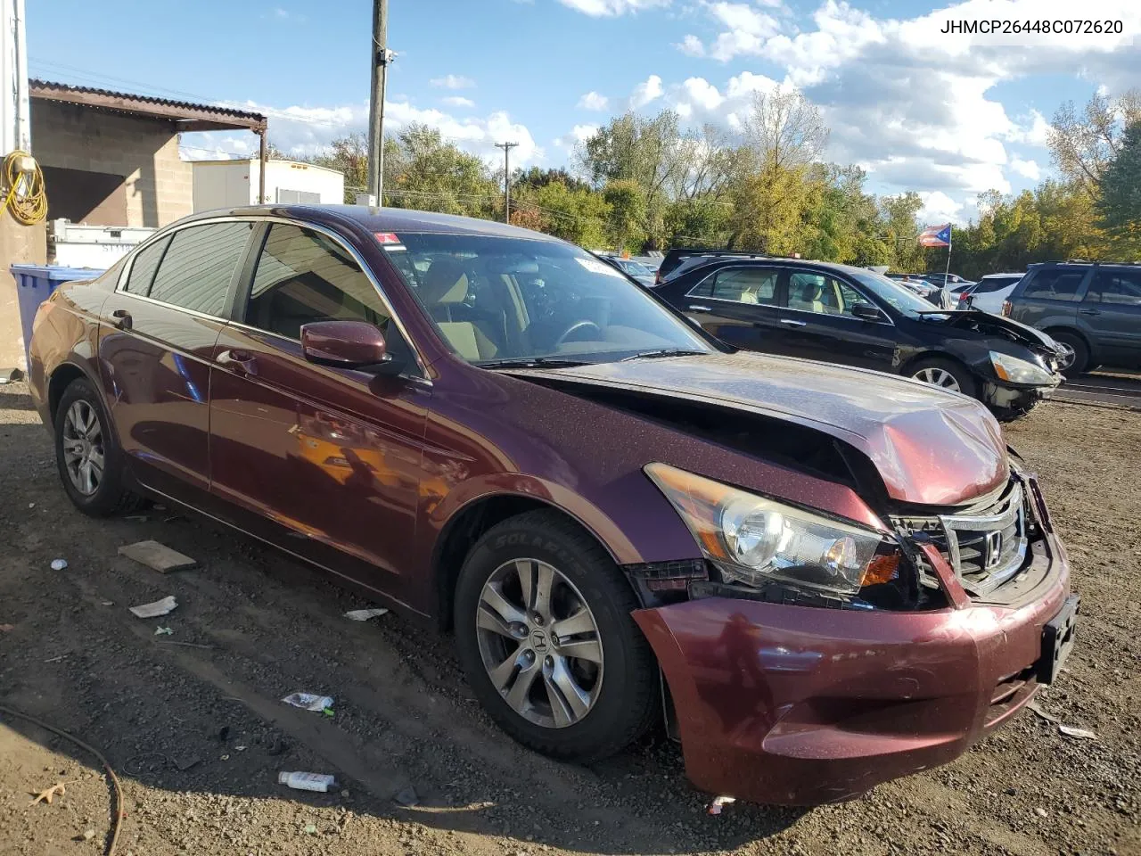 2008 Honda Accord Lxp VIN: JHMCP26448C072620 Lot: 75095374