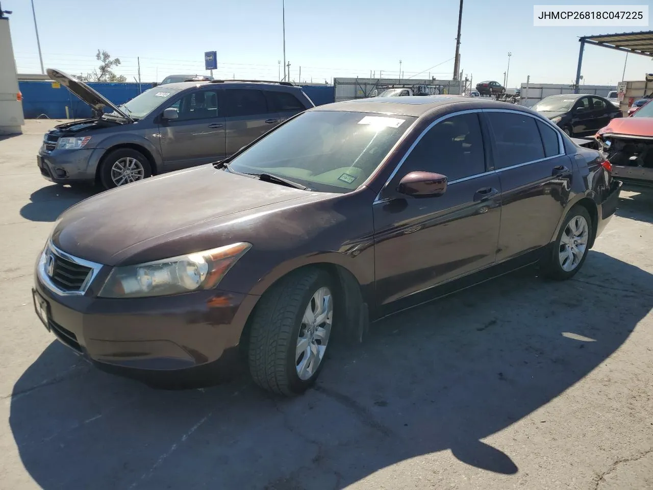 2008 Honda Accord Exl VIN: JHMCP26818C047225 Lot: 75251844